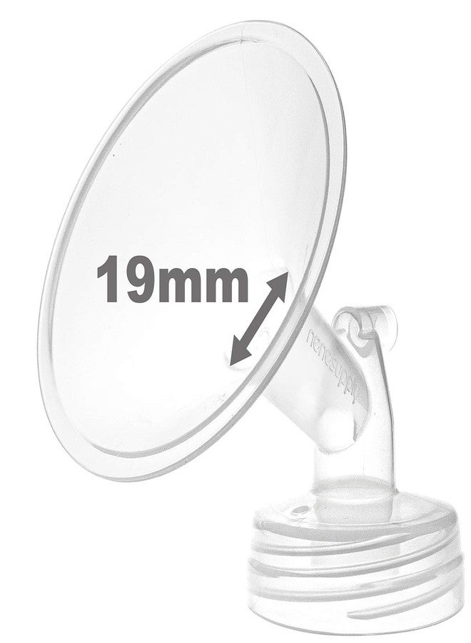 نينس سابلاي شفة Nenesupply مقاس 19 مم، قطعة واحدة، متوافقة مع مضخة الثدي Spectra S2 S1 9 Plus Synergy Gold، بديل لأجزاء مضخة Spectra، ملحقات شفة، فتحة واسعة، تعمل مع صمام حماية من ارتداد السائل، زجاجة - Image 1